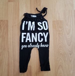 Boutique Romper "I'm so fancy" sz 6 months